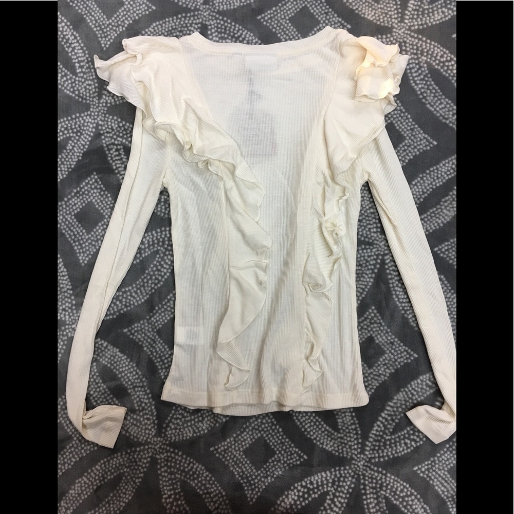 K/lab Ruffle Long Sleeve tee - Picture 3 of 4